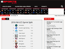 Tablet Screenshot of esports365.com